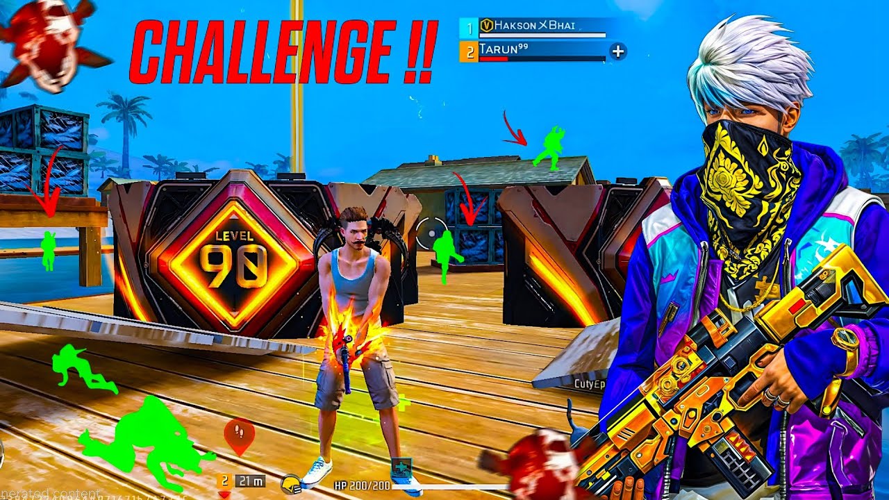 BIGGEST CHALLENGE ACCEPTED BY HAKSON PRO GAMING 😱 GARENA FREE FIRE 
