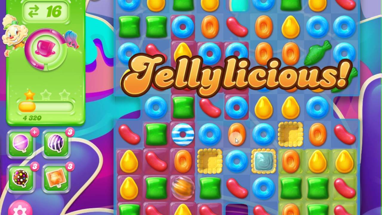 Candy Crush Jelly Saga Level 167 No Boosters 3 stars - Jelly Queen Demolition Chain Reaction