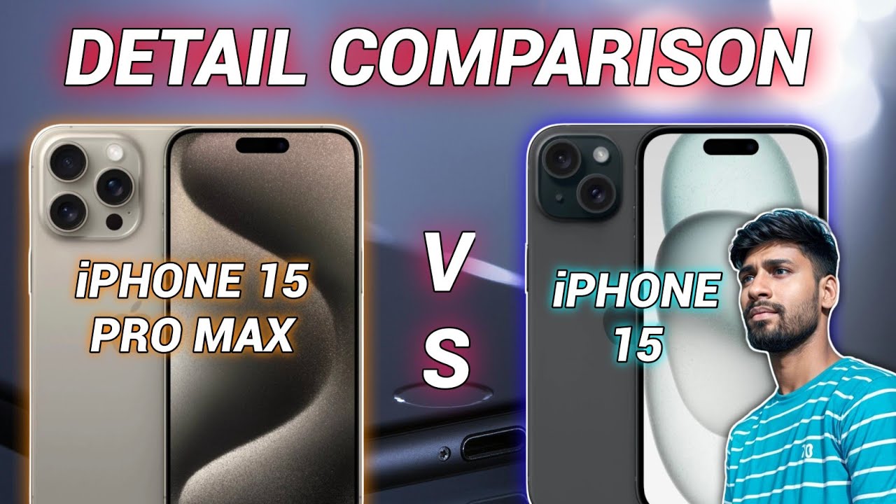 iPhone 15 Pro Max Vs iPhone 15 🆚 Detail Comparison🤯🤯