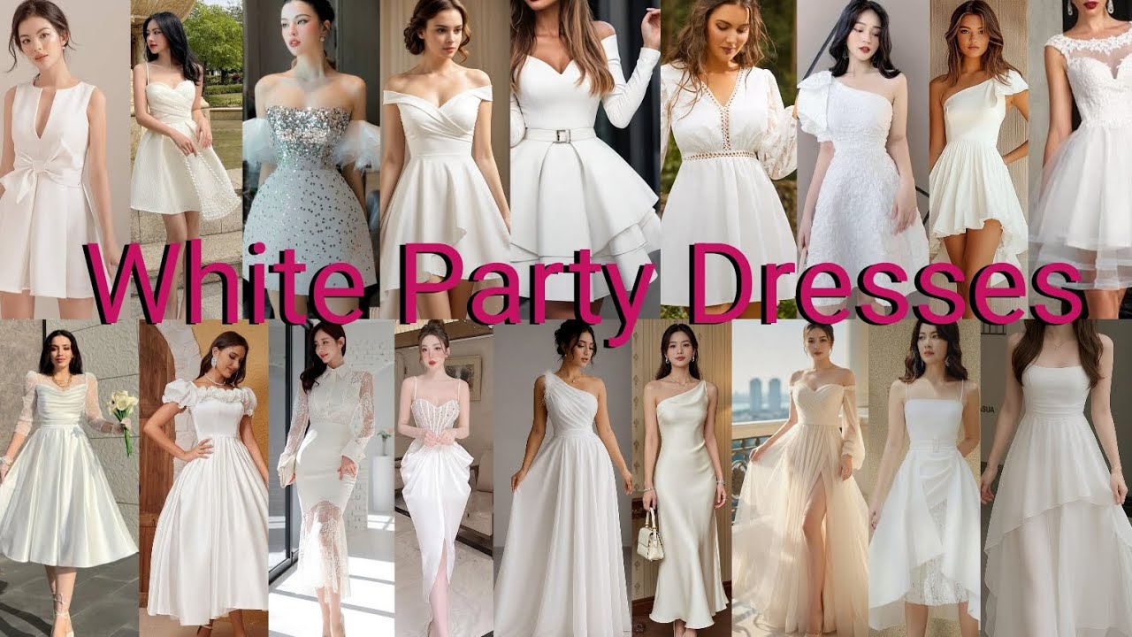 White Party Dresses || Party Frock Styles || Party Frocks for Girls || Party Dress @kawifashion8799 