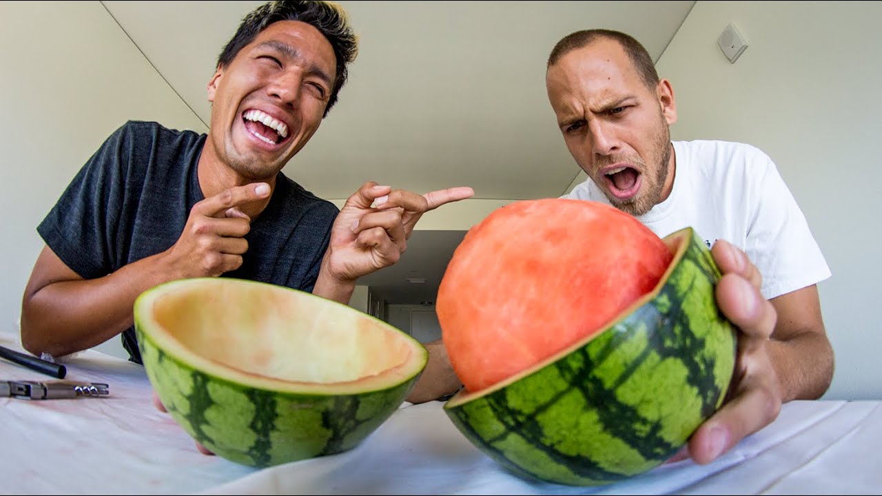 HILARIOUS WATERMELON PRANK! PRICELESS REACTION!