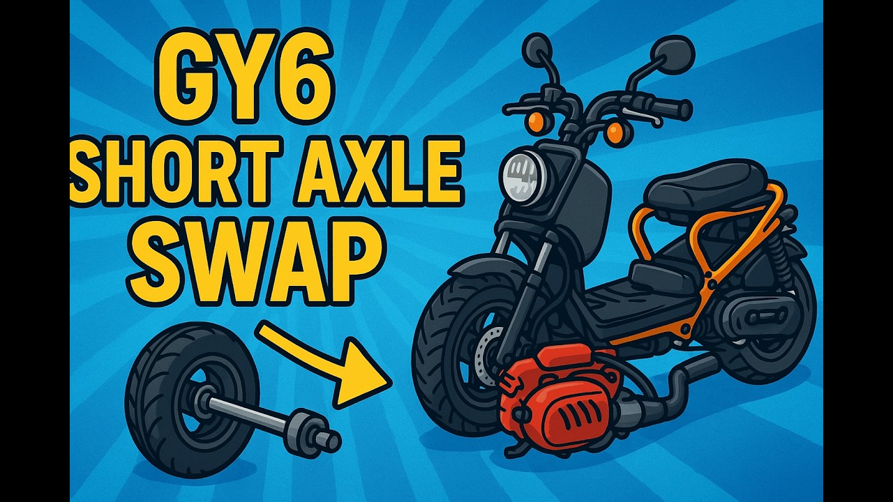 How To Do a GY6 Short Axle Conversion - Rear End transformation!
