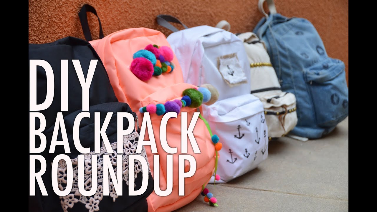DIY Backpack Bonanza Roundup with Mr. Kate