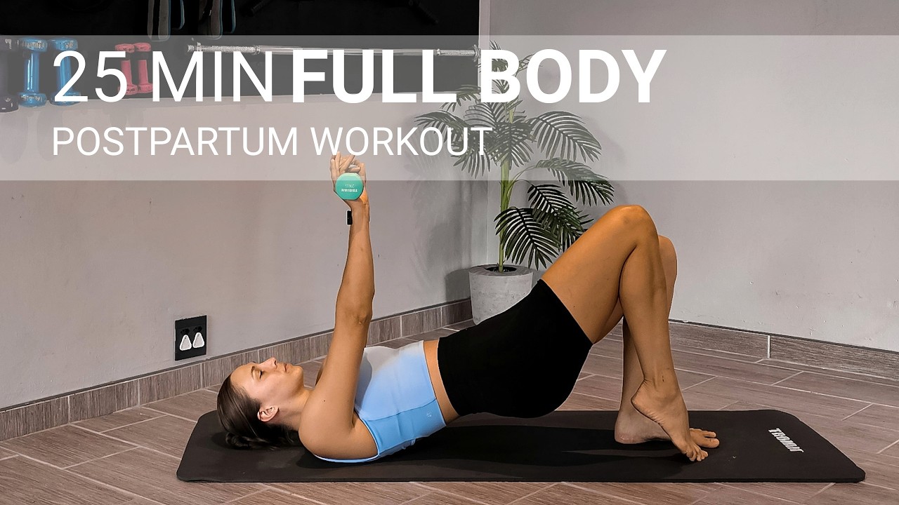 Postpartum Dumbbell Workout (Part 2) | 25 Min Full Body Strength | Beginner Friendly