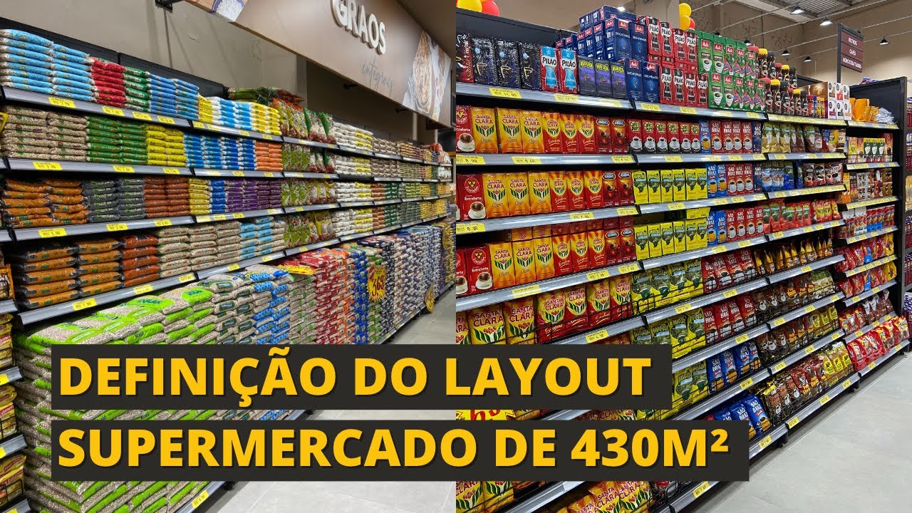 Definição de Layout Supermercado de 430m² | Ney Layout