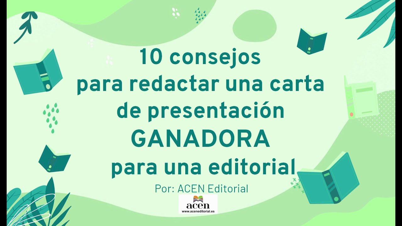 10 consejos para redactar una carta de presentación GANADORA para una editorial