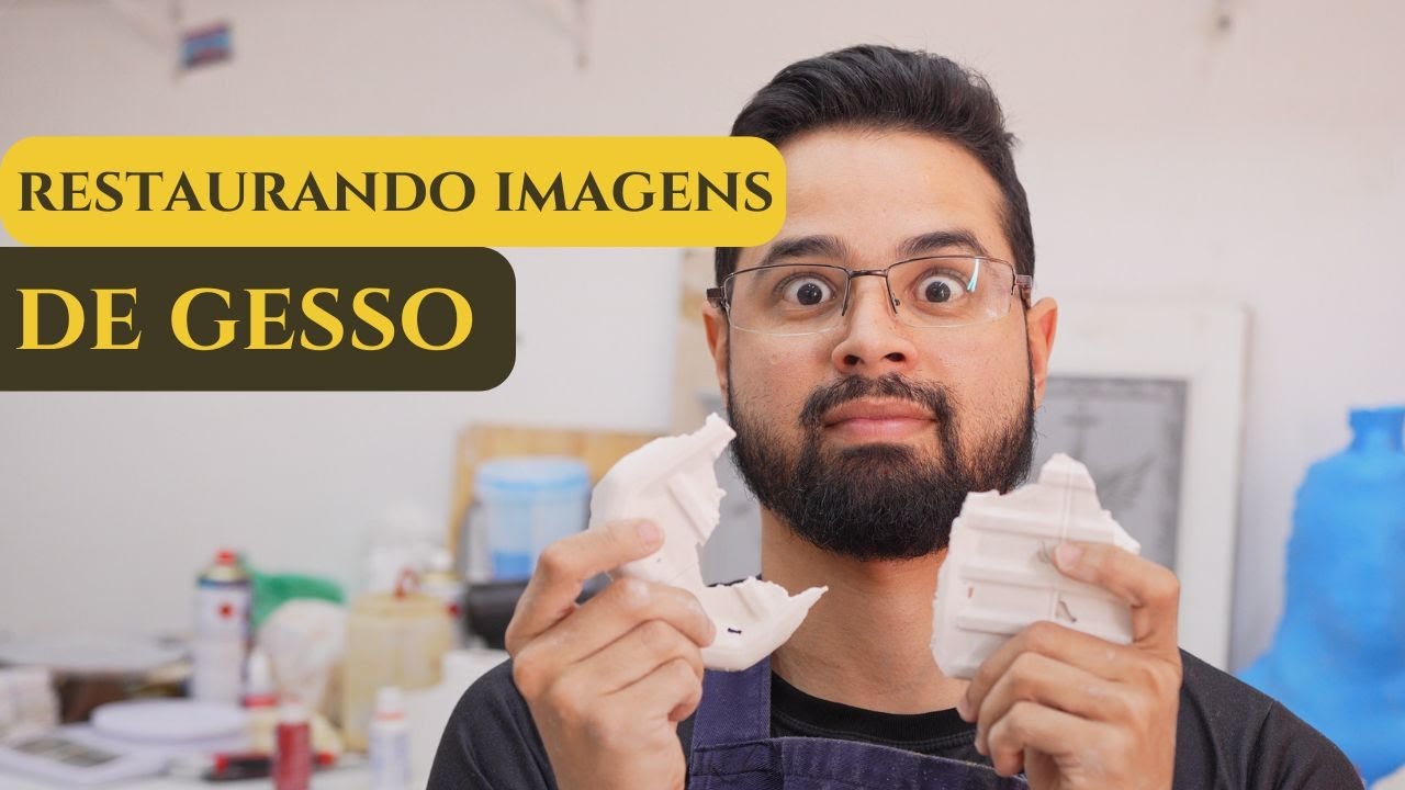 🔴COMO RESTAURAR UMA IMAGEM DE GESSO?