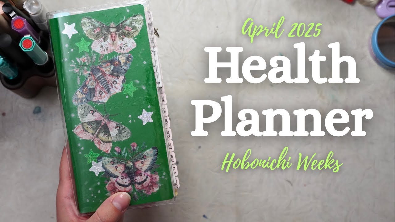 Planner Flip Through - April 2025 in my Health Hobonichi Weeks 💚
