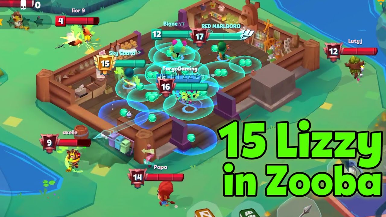 15 Lizzy Rules the Whole Map | Zooba || TargoGaming