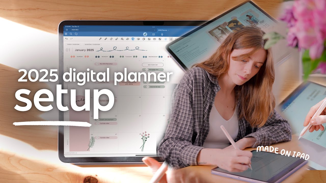 2025 Digital Planner Setup ✍🏼&nbsp;Vision Board, Page Setup, Goals, Ideas