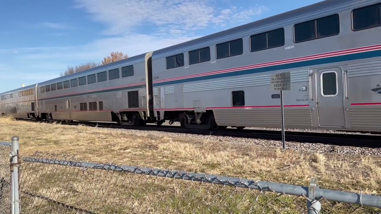AMTRAK 83 California Zephyr departing Ottumwa Iowa