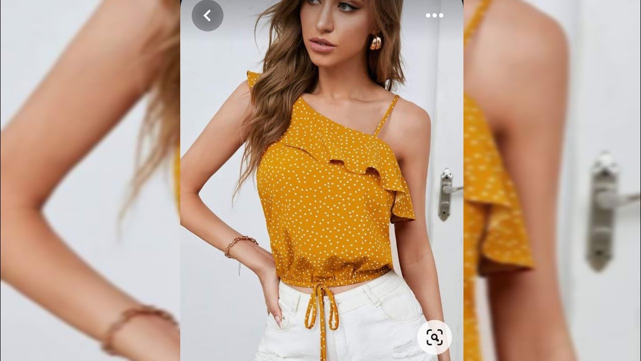 Modelo de blusa # 79 .Blusa de un solo hombro