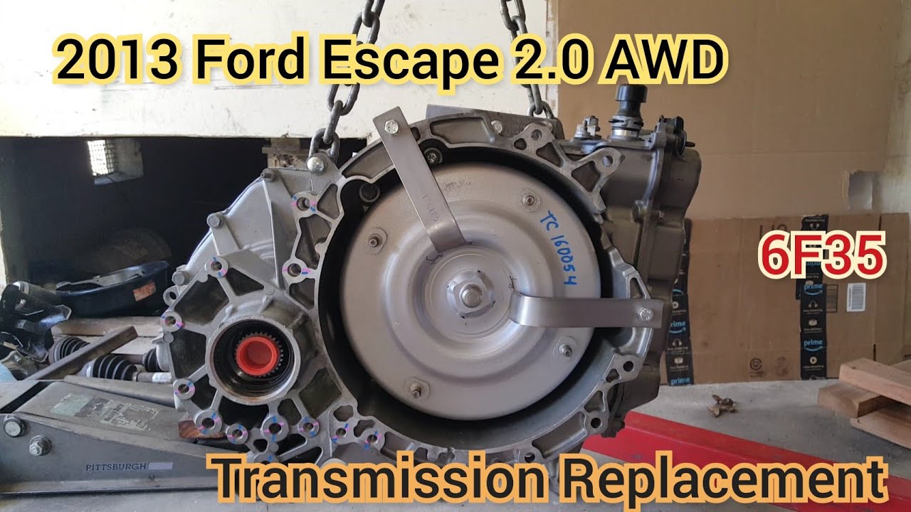 How to replace the 6F35 transmission in a 2013-2016 Ford Escape 2.0l AWD