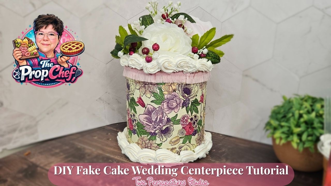 DIY Fake Cake Wedding Centerpiece Tutorial