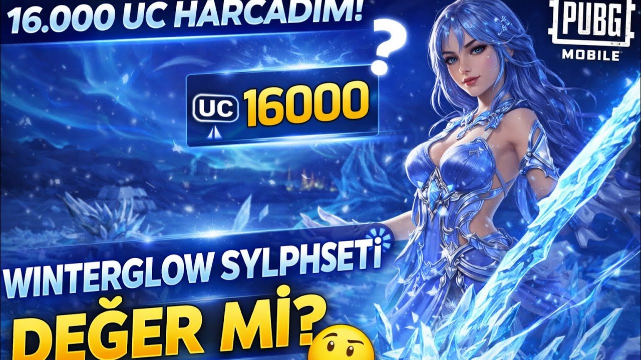 16.000 UC Harcadım! ❄️ Winterglow Sylph Seti Değer mi? | PUBG Mobile
