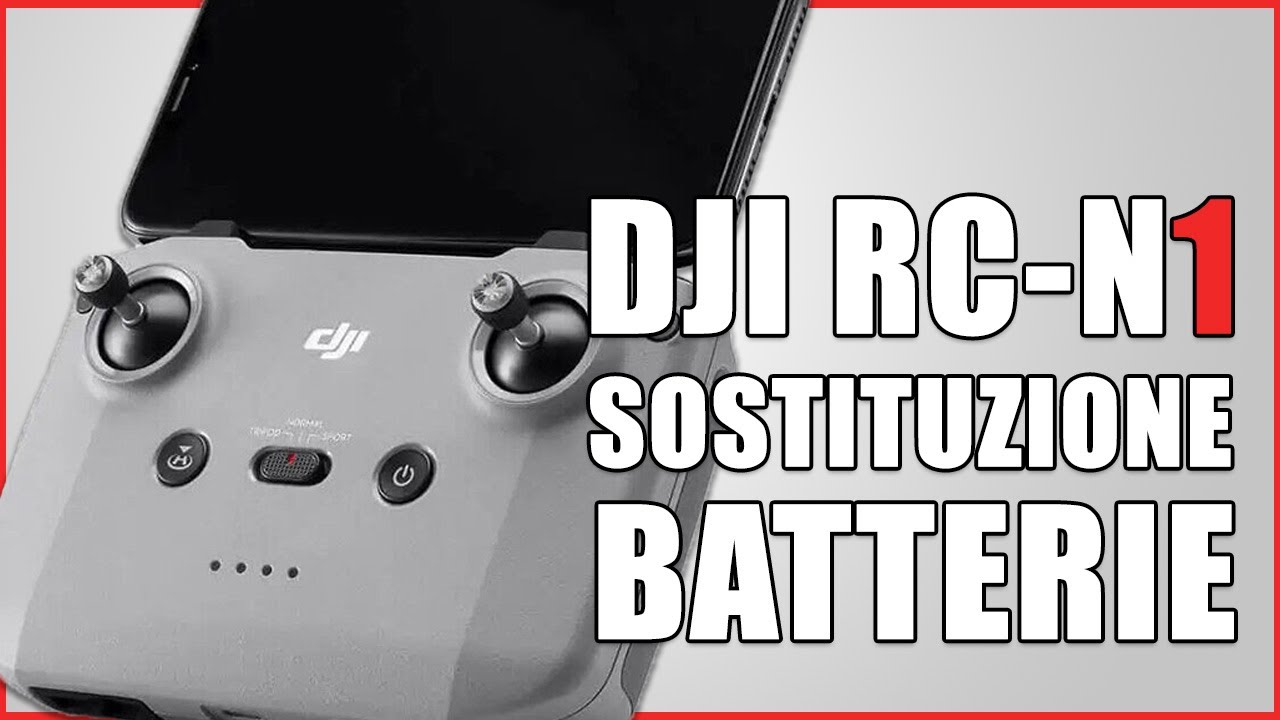 TUTORIAL - DJI RC-N1 - Sostituzione batterie - HowTo Battery replacement