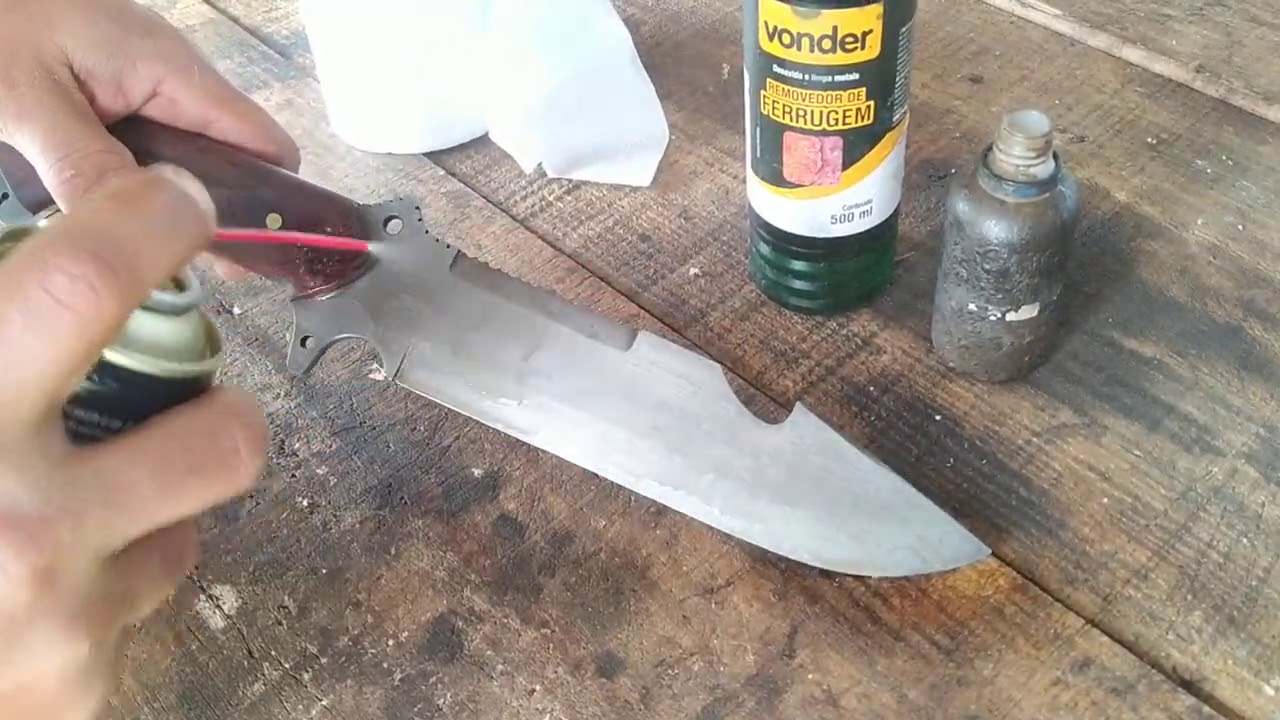 (MELHOR VÍDEO) como tirar ferrugem das facas