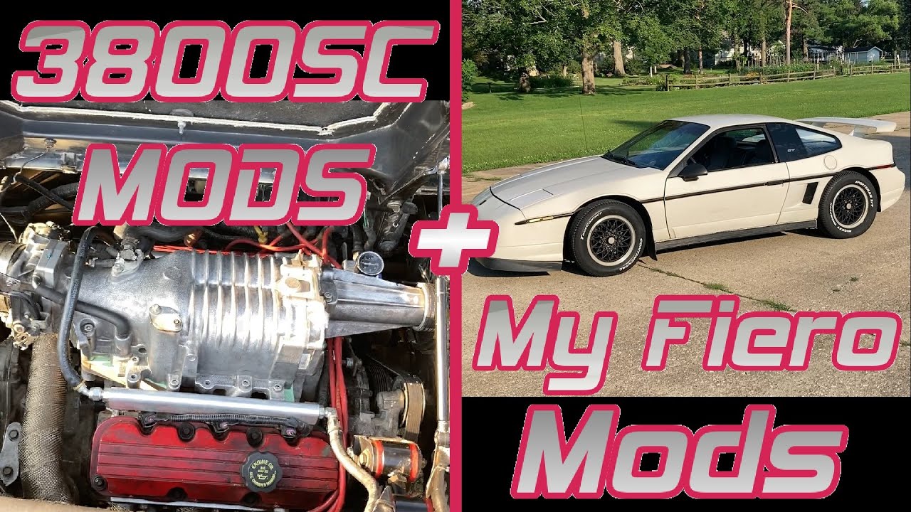 My Supercharged 3800 GT Fiero - ALL ENGINE and BODY MODS + IDLING WALK AROUND!
