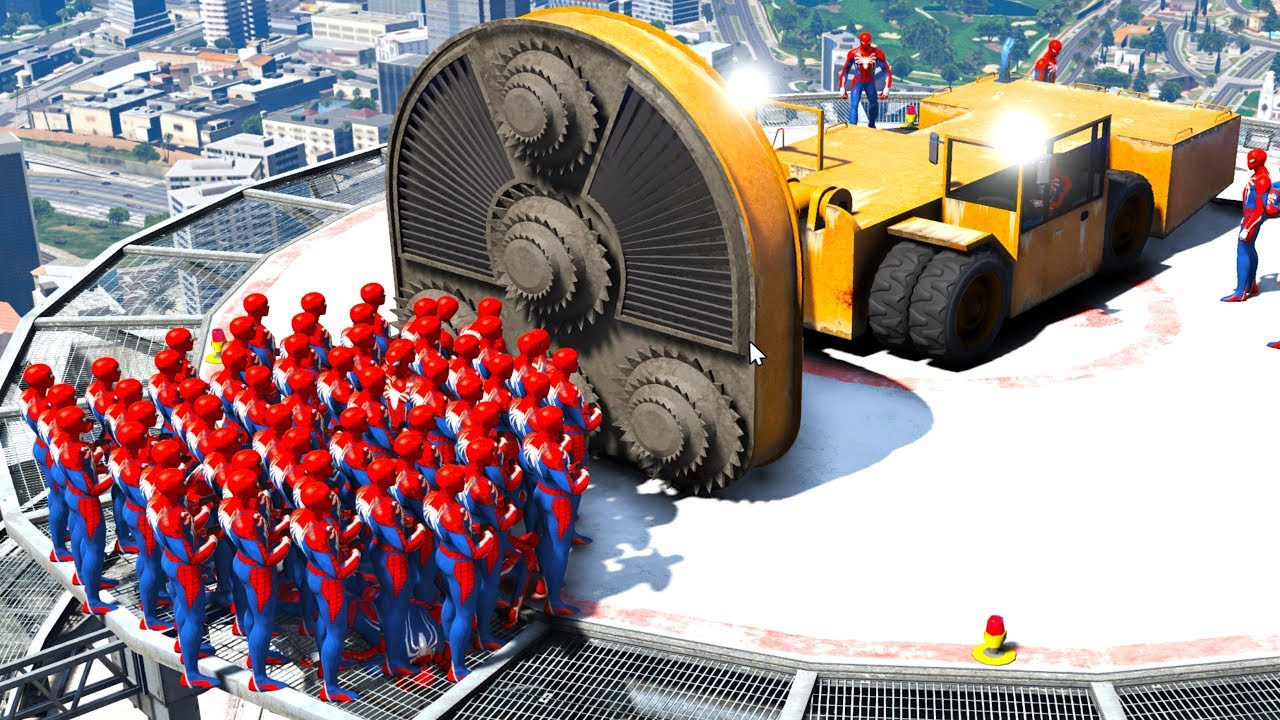 GTA 5 SPIDERMAN Mod Ragdolls Compilation #4 (GTA 5 Fails Funny Moments/Ragdolls)