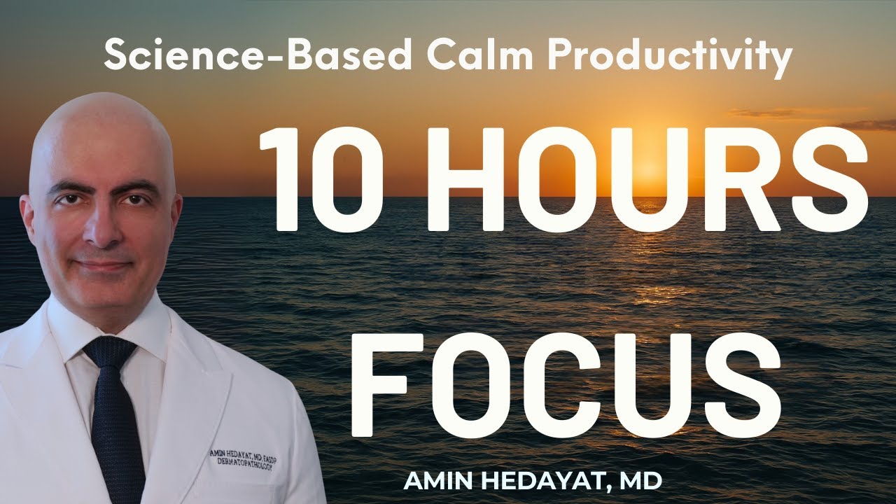 10 Hour Ocean Waves for Focus & Calm | Study, Work, Relax, Classroom