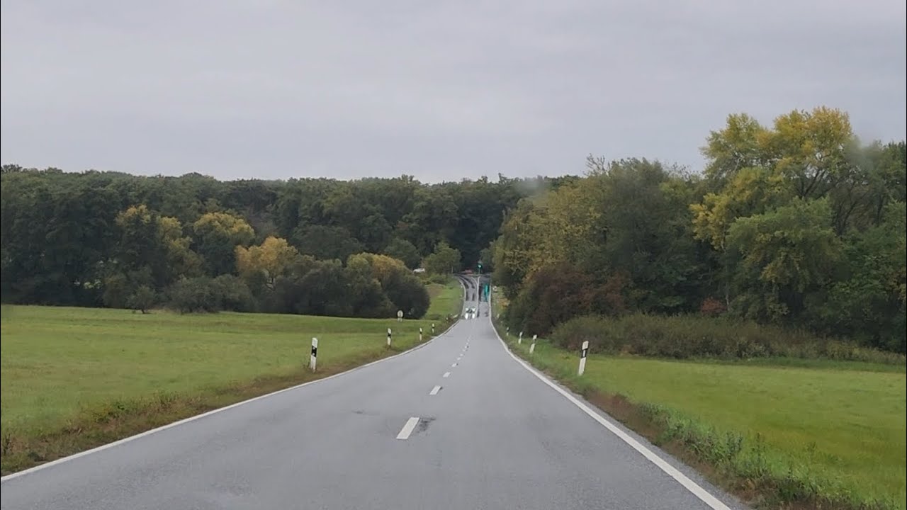 A drive in rain Germany through Taunus from Eschborn to Bad Soden  PLEASE LIKE&SUBSCRIBE 