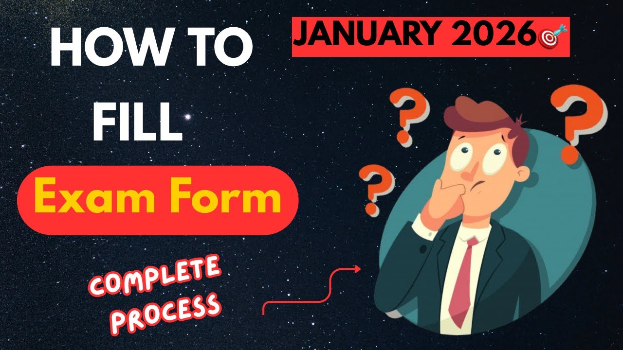  How to Fill CA Foundation January 2026 Exam Form | CA Foundation Exam Form Process| #cawithsukhleen