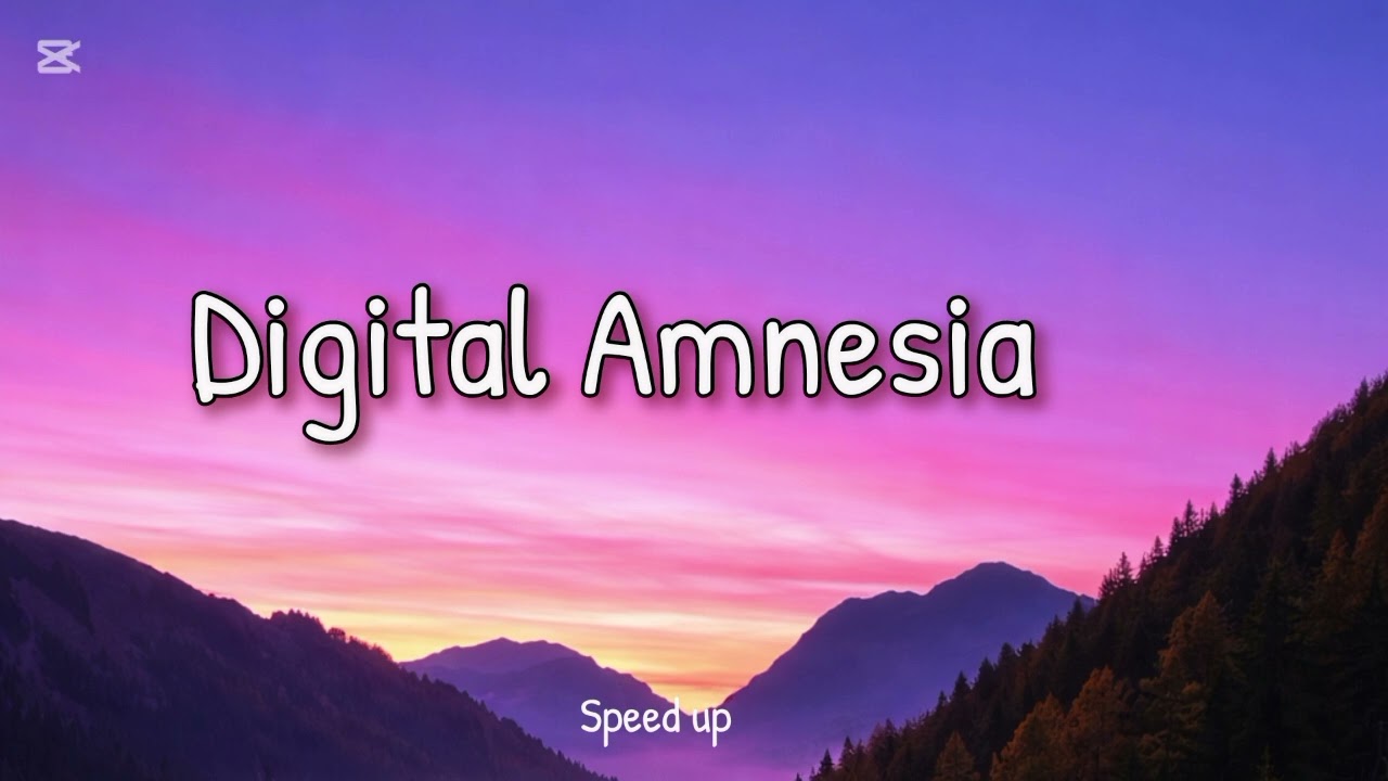 Digital Amnesia Lyrics Speed up)