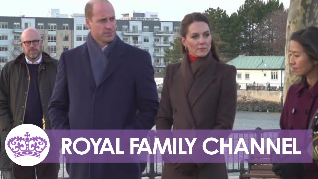 William and Kate Brave Bitter Breeze During Tour of Boston Harbour