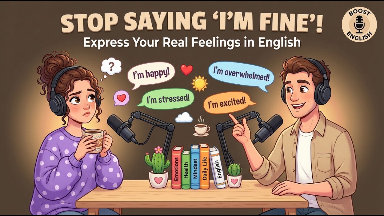 Stop Saying “I’m Fine” | Express Your Real Feelings in English Naturally