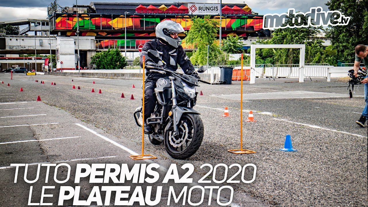 TUTO | NOUVEAU PERMIS A2 2020 : LE PLATEAU MOTO | MOTORLIVE