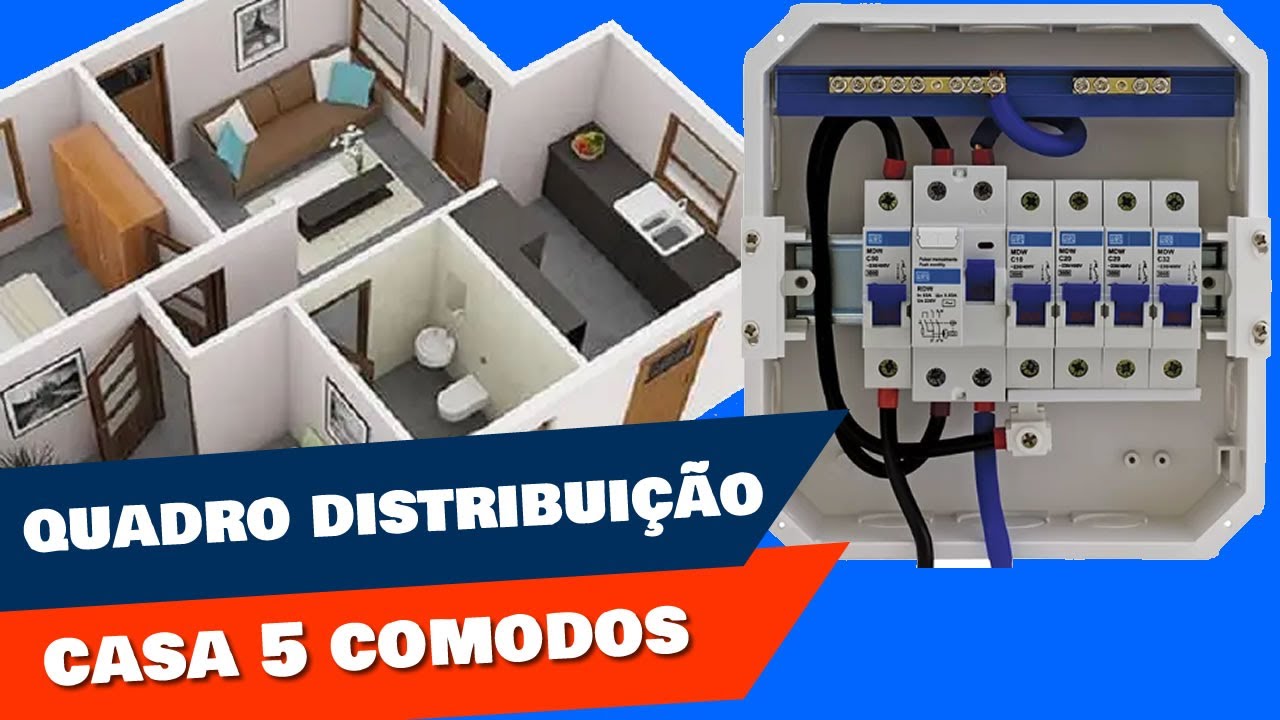 Como Montar Quadro Distribuição 127V Casa 5 Cômodos