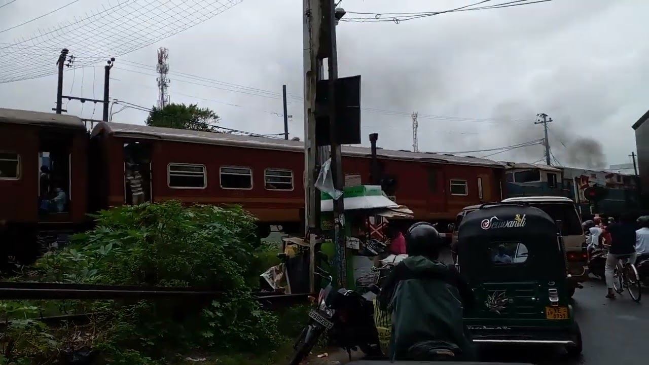 Sri Lanka Railway M4 744 Point Padro Siyane Kumari Train Leaving Weligama Railway Station