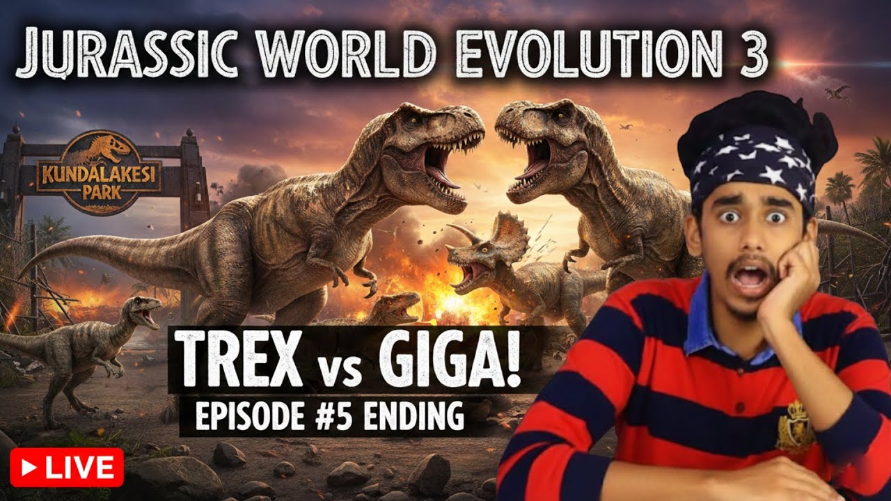 Final Fight Battle Jurassic World Evolution 3 Ending Live | Jurassic World Game | TK PlayZ - தமிழ்