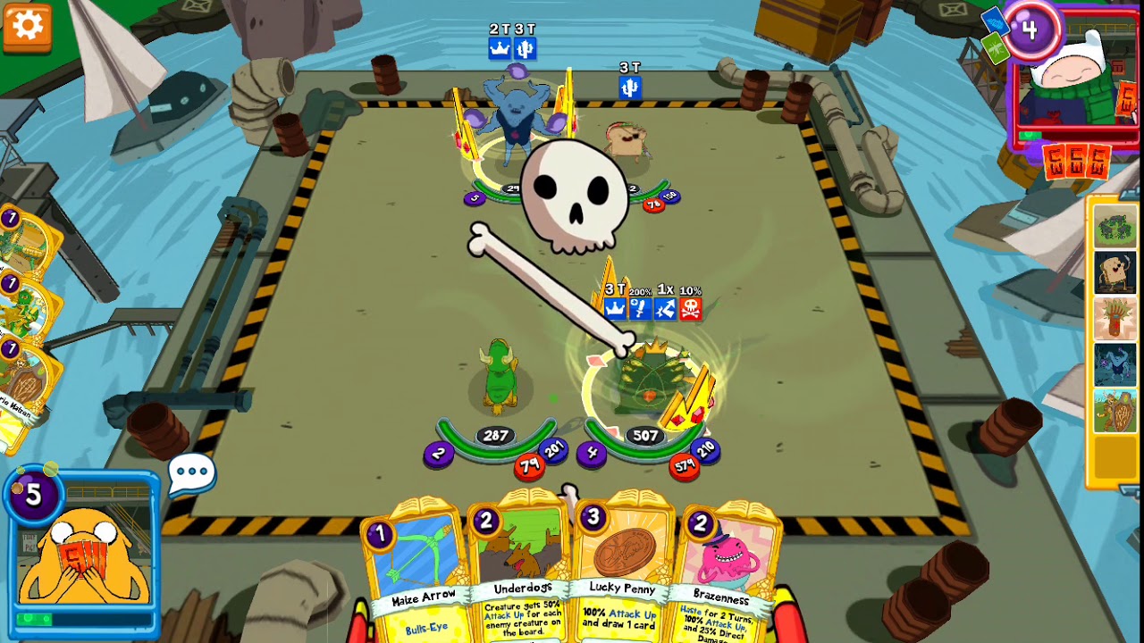PVP All corn vs lvl 4 Dakar - Card Wars Kingdom
