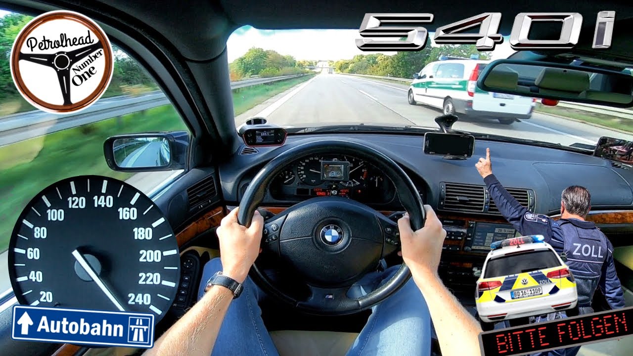 2000 BMW E39 540i | V-MAX. Pr&oacute;ba autostradowa. RACEBOX 100-200 km/h. Kontrola.