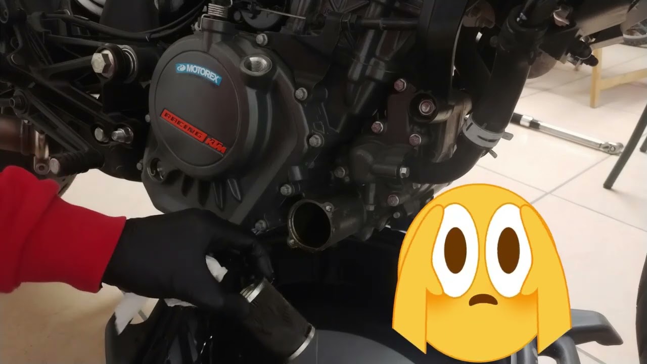 CAMBIO ACEITE Y FILTRO KTM DUKE 125