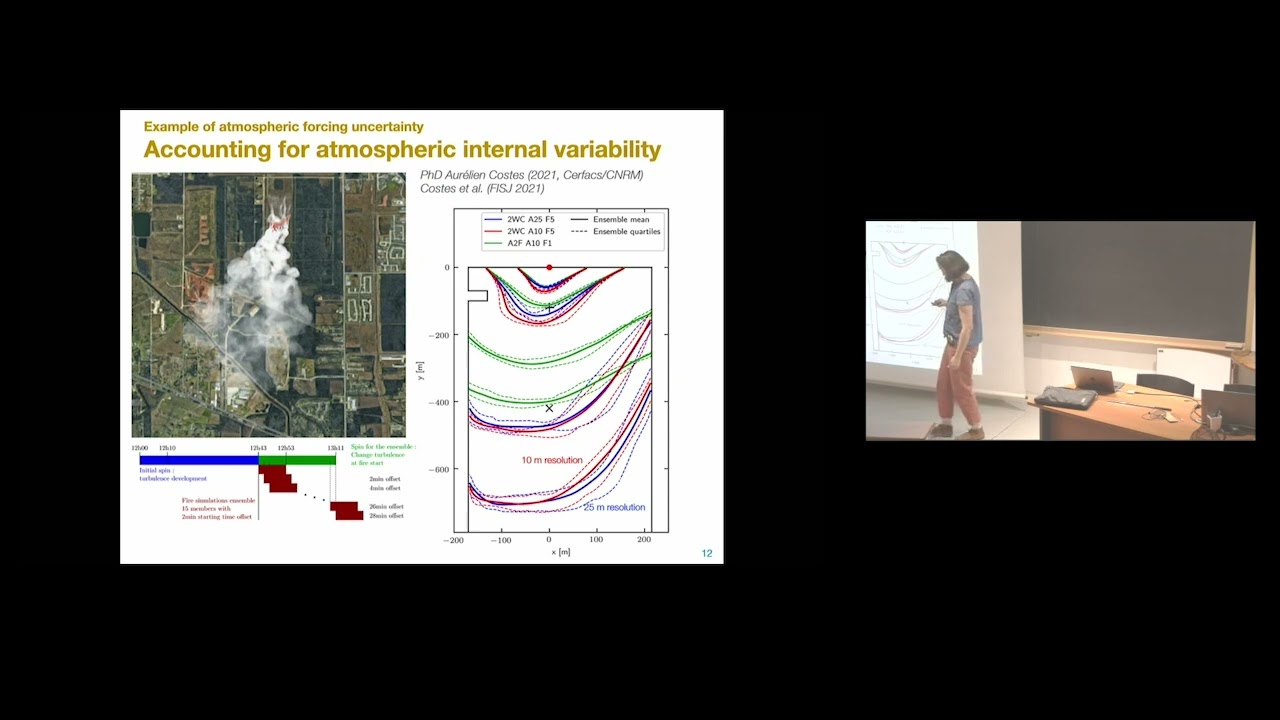 Modelling wildland fire behavior and associated uncertainties using data assimilation - M. Rochoux