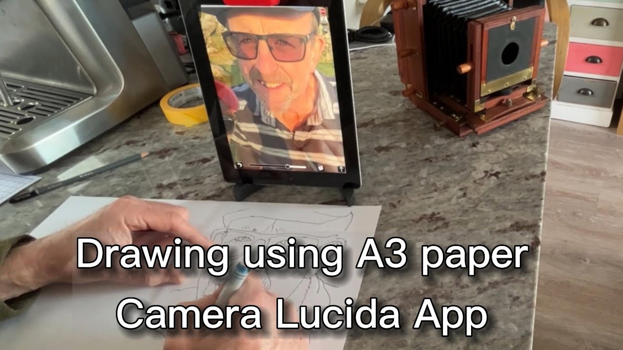 Drawing with Camera Lucida front camera using A3