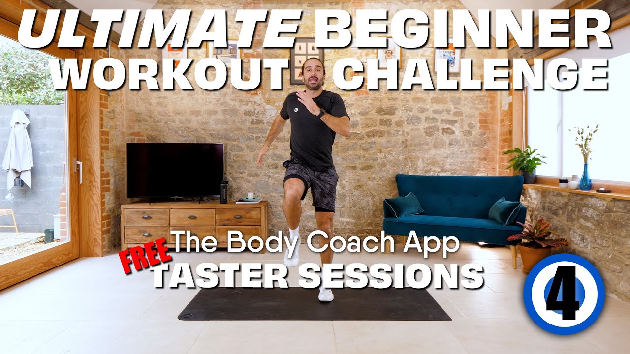 Workout 4 | 15 Minute ULTIMATE BEGINNER Home Workout | The Body Coach App Taster Sessions