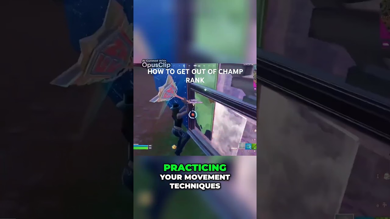 How to get out of champion rank in Fortnite! 