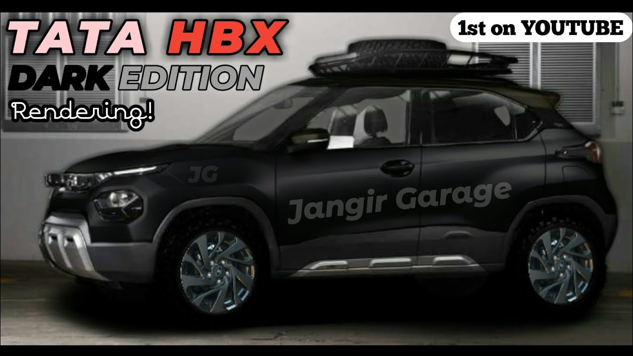 TATA HBX DARK EDITION 😈 | Jangir Garage | Tata Timero | Tata Hornbill | Tata hbx black colour render