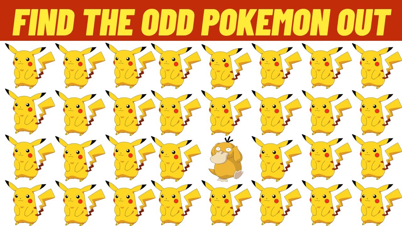 Find The Odd Pokemon Out / Spot The Odd One Out