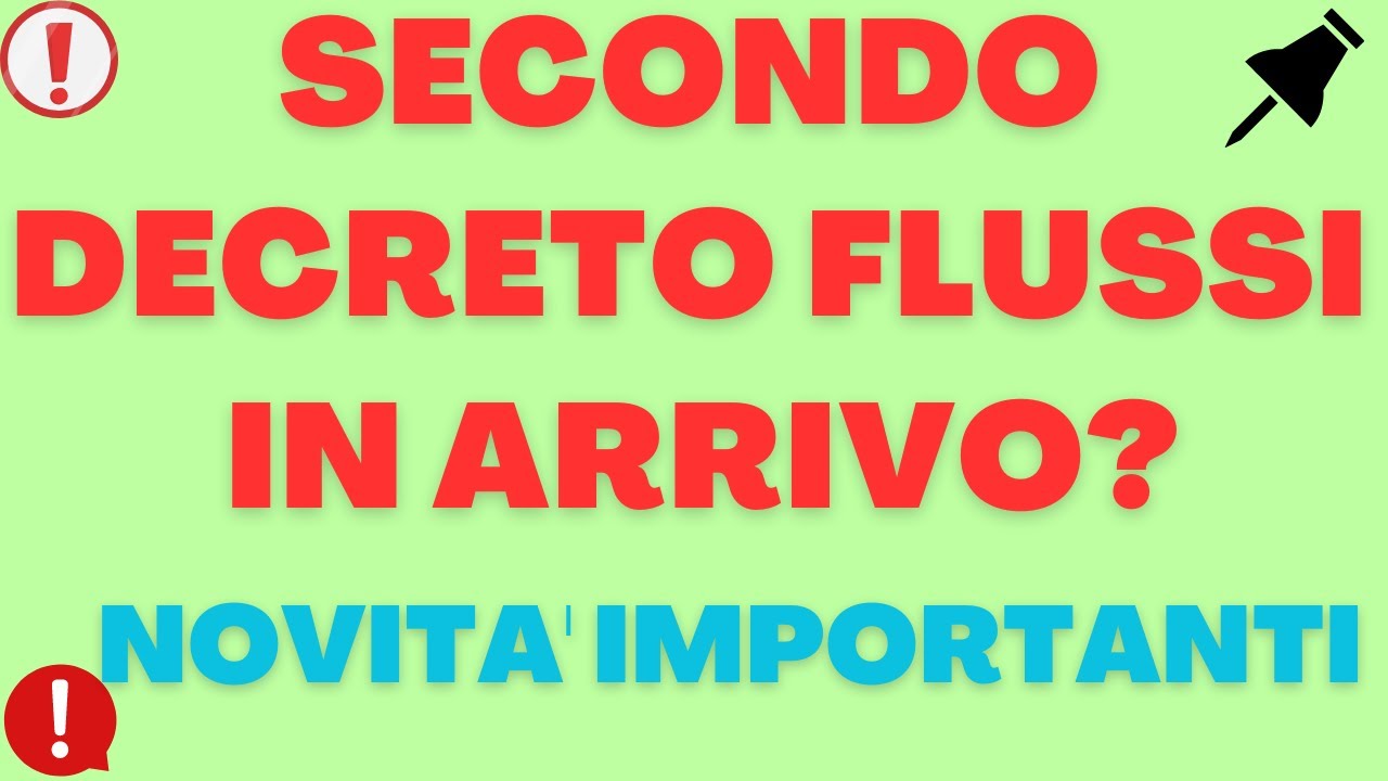 NUOVO DECRETO FLUSSI E LA POSSIBILITA' DI AVERE NUOVE QUOTE DISPONIBILI NEL 2023? NOVITA' IMPORTANTI