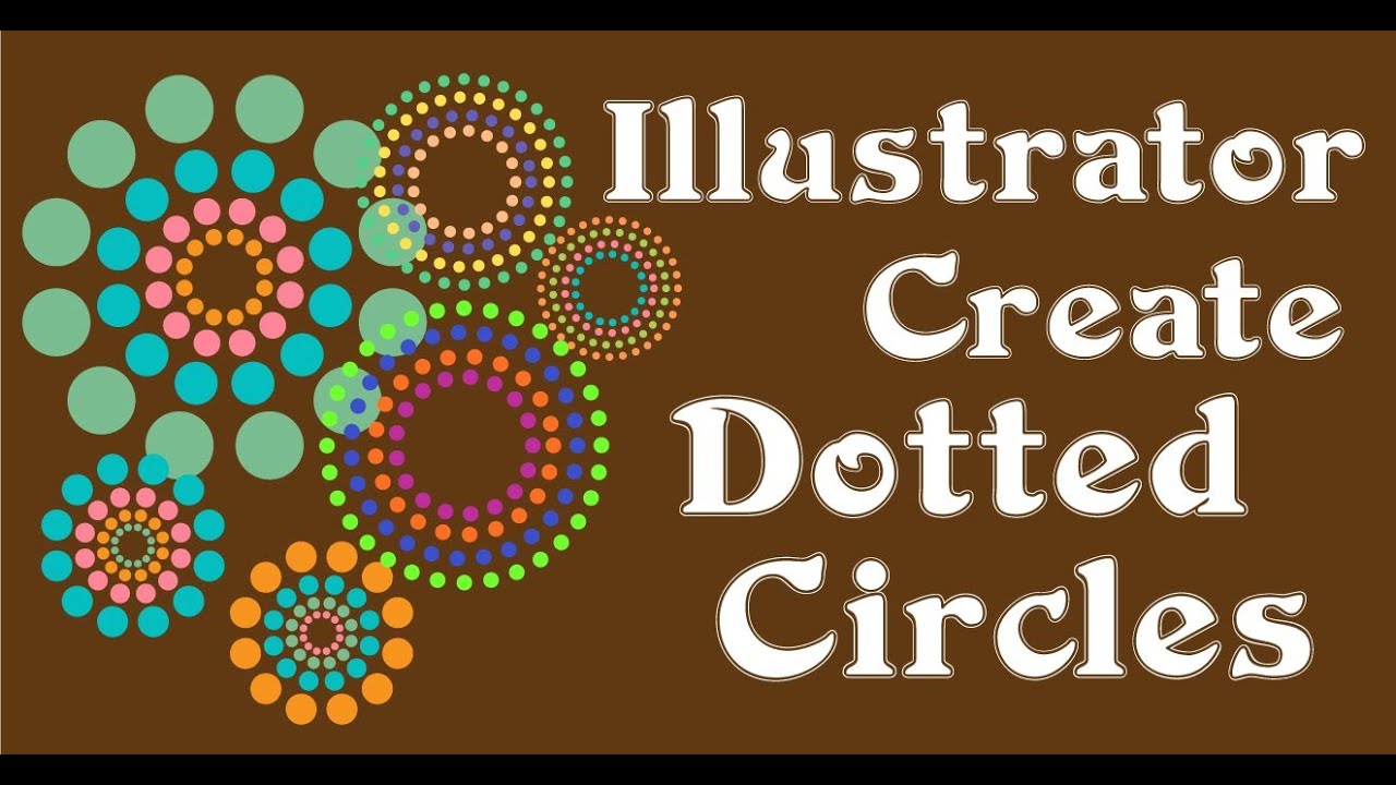 Make Circles of Dots in Illustrator - See how to make dotted circles