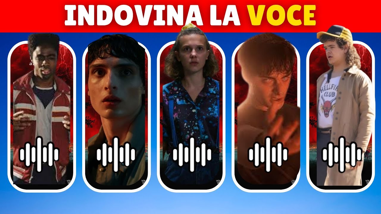 INDOVINA LA VOCE DI STRANGER THINGS 🧇 + EMOJI | SOLO PER I VERI FAN 🌌