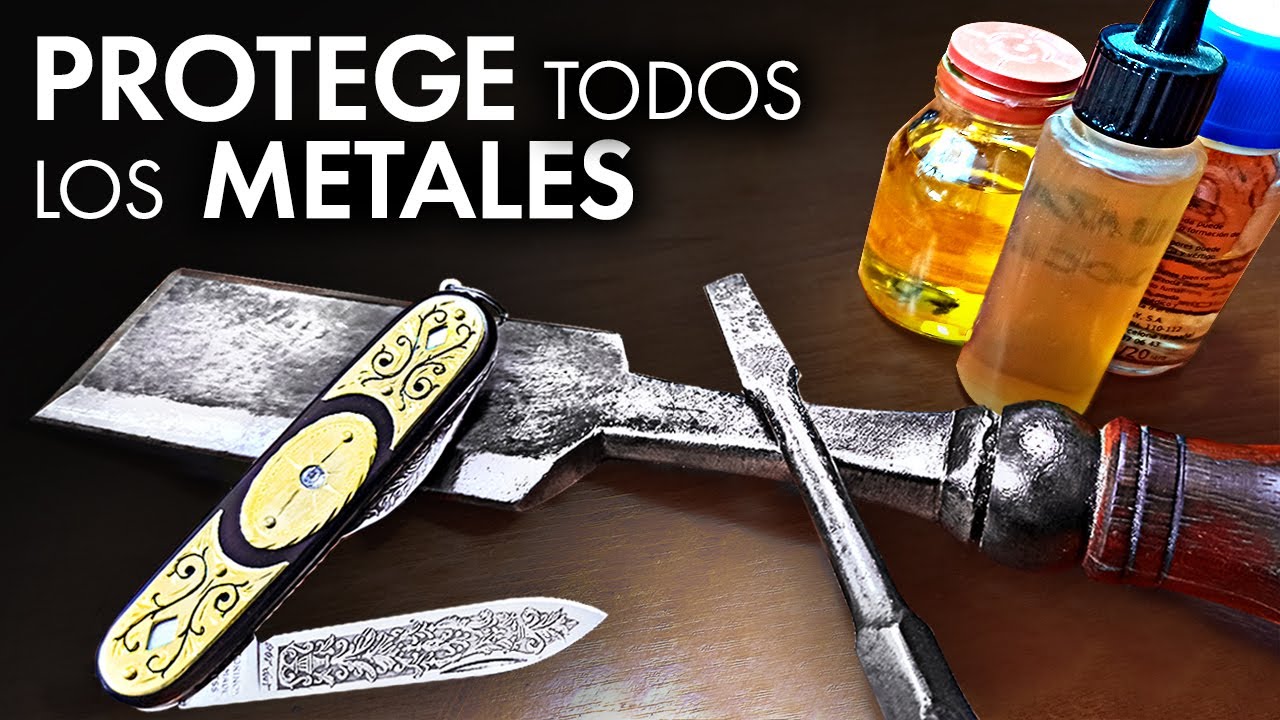 3 Formas de PROTEGER METALES del Óxido ✅ Cómo evitar oxidación en herramientas, joyas y cuchillos