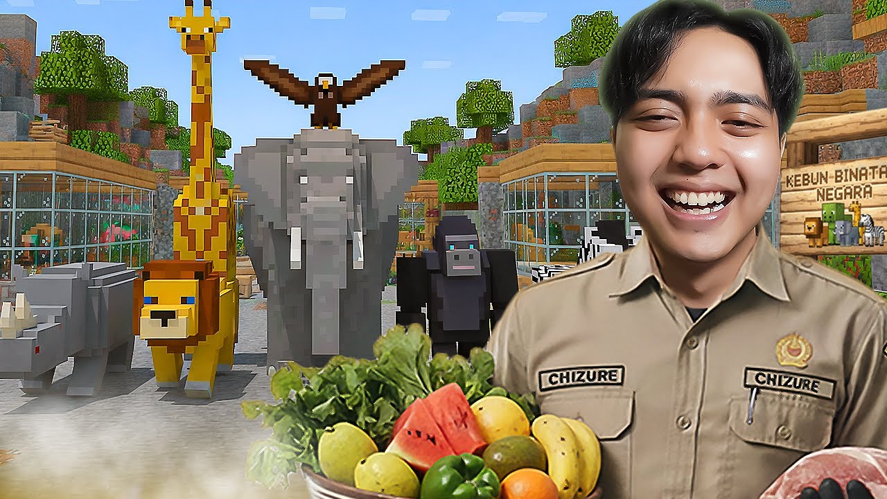 Aku Jadi Petugas Kebun Binatang Negara Minecraft