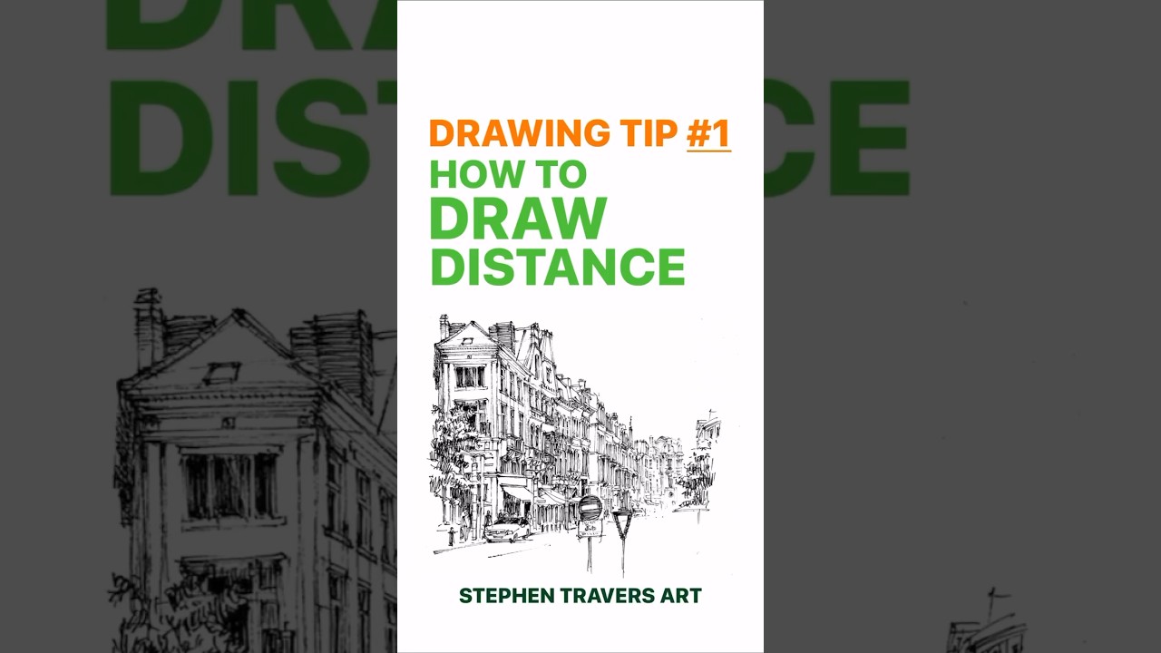 HOW TO DRAW DISTANCE #stephentraversart #drawingvideo #drawingtips