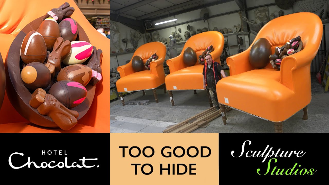Giant Easter Eggs and Armchairs - Hotel Chocolat - by Sculpture Studios