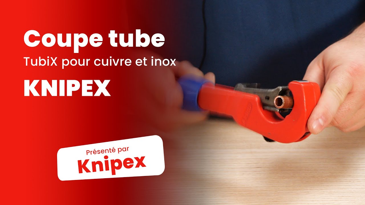 Coupe tube TubiX cuivre et inox KNIPEX : Précis et rapide !
